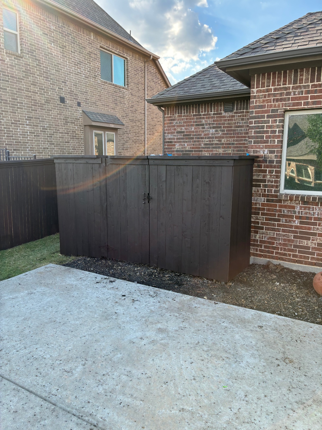 Pool Equipment Privacy Fence